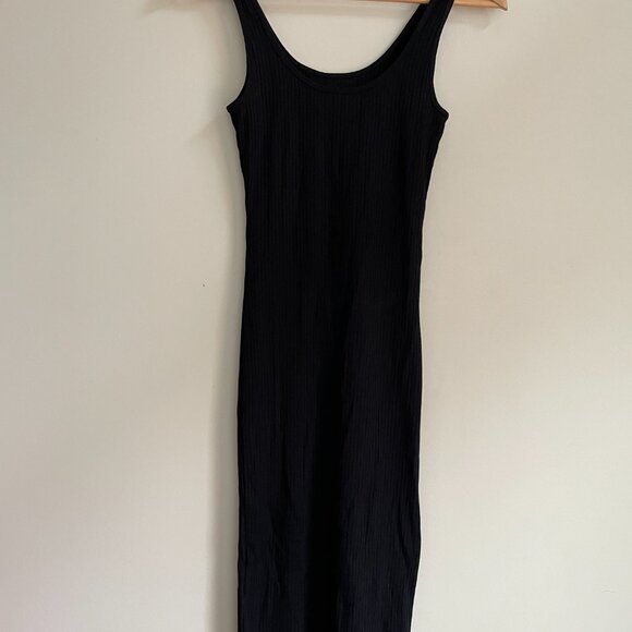 New NWT Wilfred XXS Murdock Sleeveless Ribbed Dress in Black - Picture 8 of 9